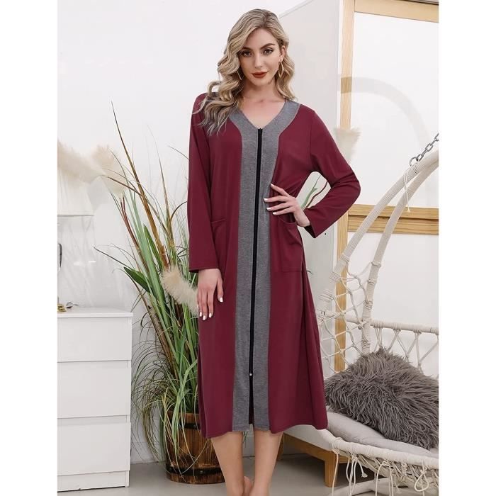 Robe de chambre en coton femme cheap