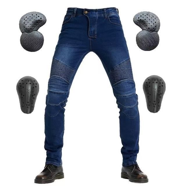 Pantalon moto Homme Moto Jeans Armure améliorée -Bleu - Cdiscount Auto