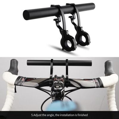 Extension De Guidon De Vélo Réglable à 180° – En Alliage D'aluminium – 20x10 Cm – Pour éclairage, GPS, Porte-téléphone