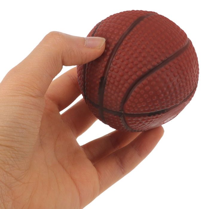 Kit de Jouets de Basket-Ball Rouge foncé pour bébé, 2 Balles en Plastique Souple pour Jeux de Sport pour Enfants, Idéal pour Le Saut et L'entraînement