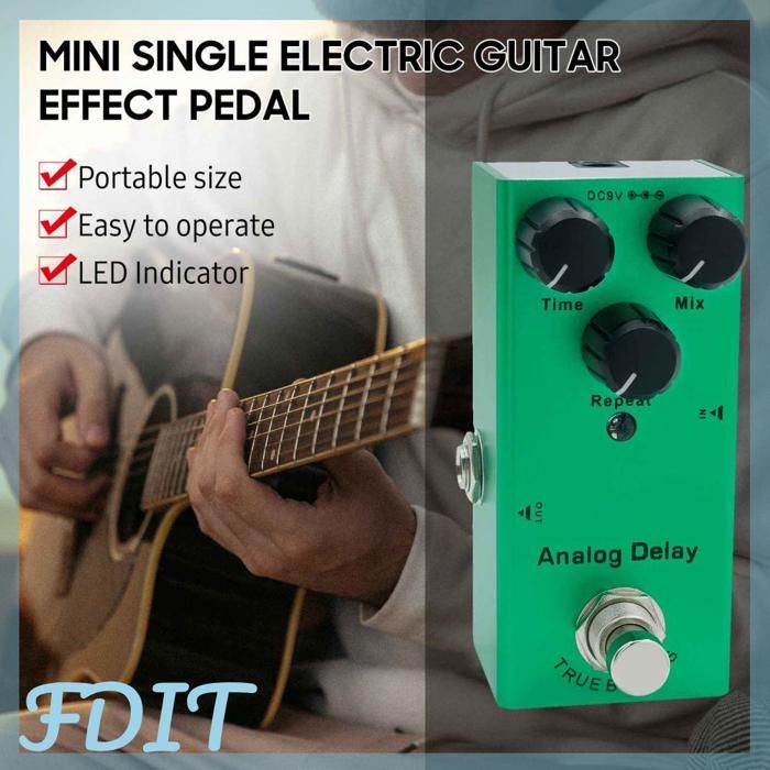 Pédale Sustain Guitare Électrique - Mini Pédale D'Effet Analogique, Métal