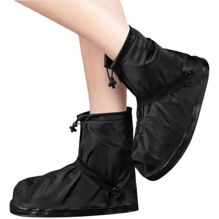 Couvre-chaussures Imperméable Femmes Filles Surchaussures Pluie Neige  Réutilisable Antidérapante Semelles Epaisse Botte Guêtre[197] - Cdiscount