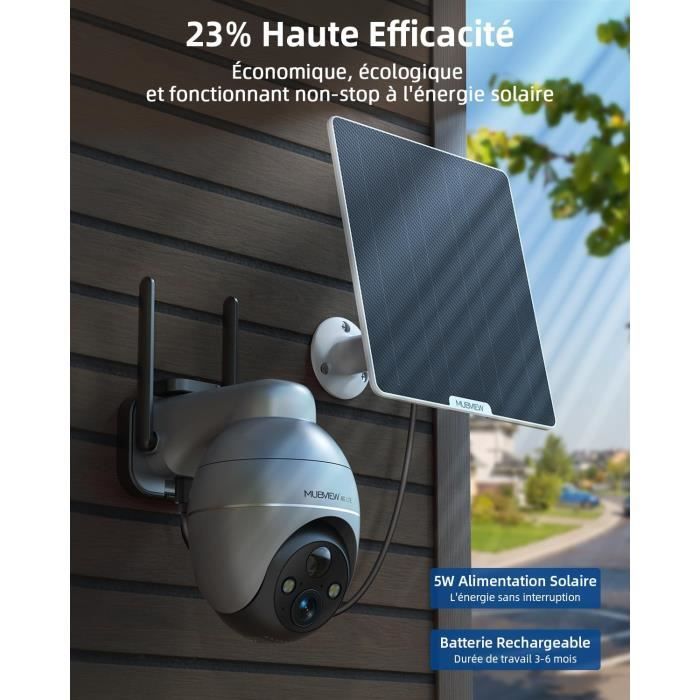 4G Lte Camera Exterieur Sans Fil Solaire Avec Carte Sim Et Sd, 2K Hd — free download