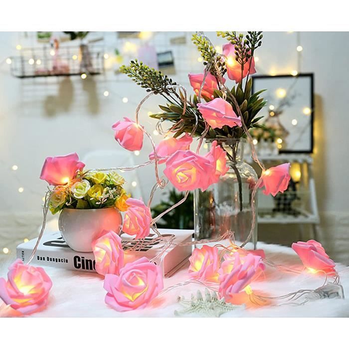 LED Guirlande Lumineuse Arbre Lumineux 24 Fleurs des Lumières Lampe de  Table Câble USB Lumières Branches 45 cm Blanc LBQ92 - Cdiscount Maison