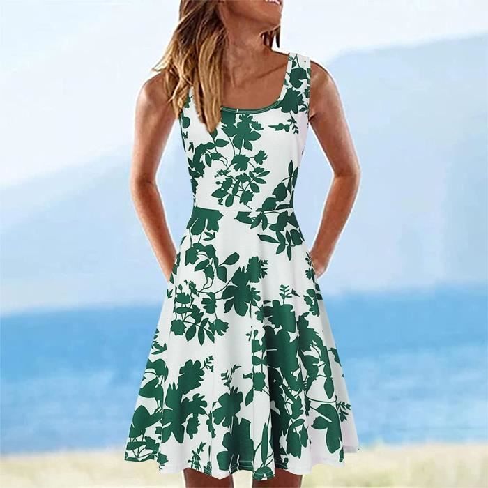 Robe ete fluide mi longue deals