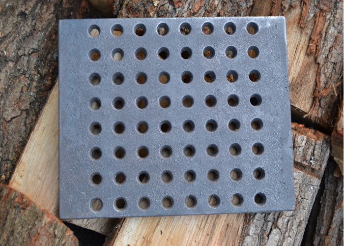 SEZAM Grille De Poêle En Fonte - Grille De Cheminée 23,7x29,5cm 5kg - Compatible Poêle Et Cheminée