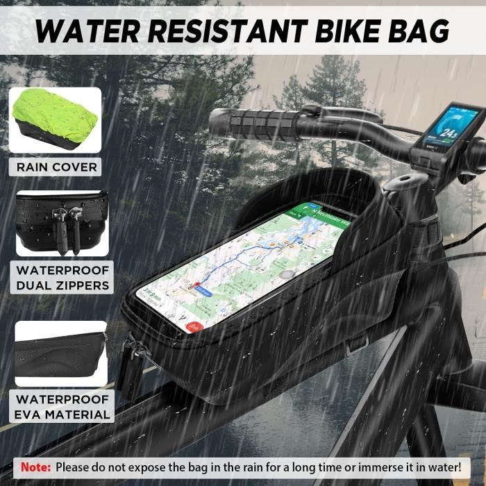 Housse Imperméable Pour Sacoche Vélo 126x66 Cm - Anti-pluie Et Poussière, Légère, élastique - Pour VTT, Ville