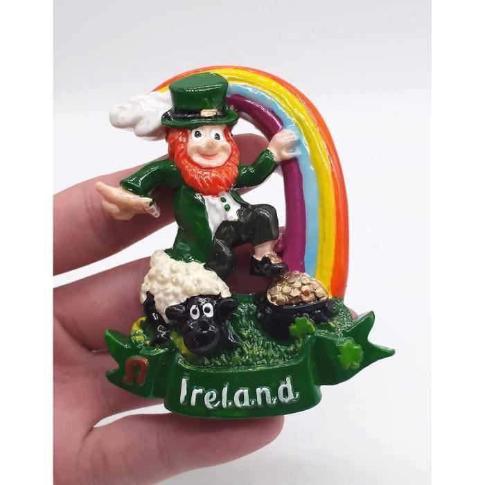 Aimant de réfrigérateur 3D Irlande Souvenir de voyage Collection