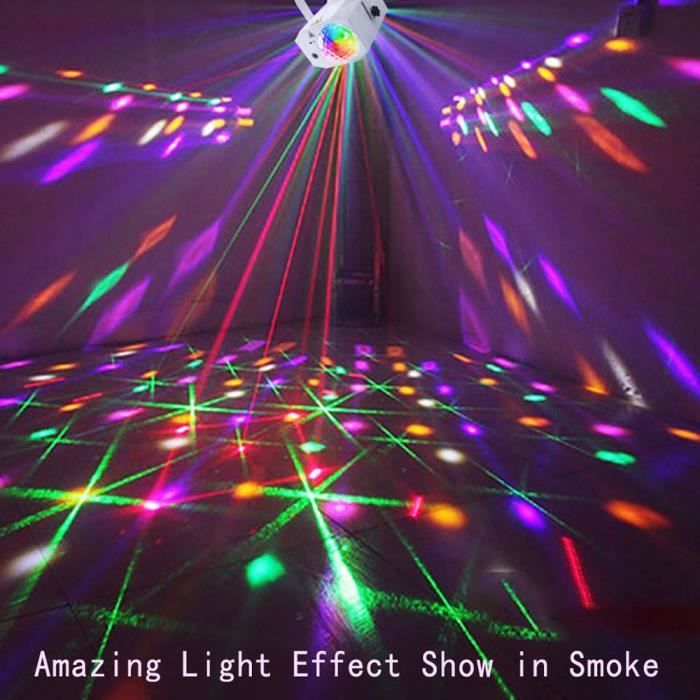 Boule Disco Lumières Disco， Lumière Soirée Lampe de Scène Éclairage de  Discothèque Projecteur Effet Spot Stade