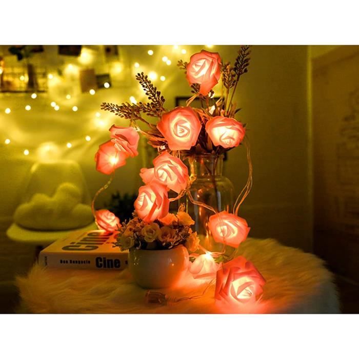 LED Guirlande Lumineuse Arbre Lumineux 24 Fleurs des Lumières Lampe de  Table Câble USB Lumières Branches 45 cm Blanc LBQ92 - Cdiscount Maison