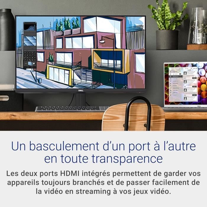 Ecran Msi Écran PC Dell S2721NX 27 Full HD IPS 75Hz - Bords Ultra-Fins, AMD FreeSync, 2x HDMI - Garantie 3 Ans