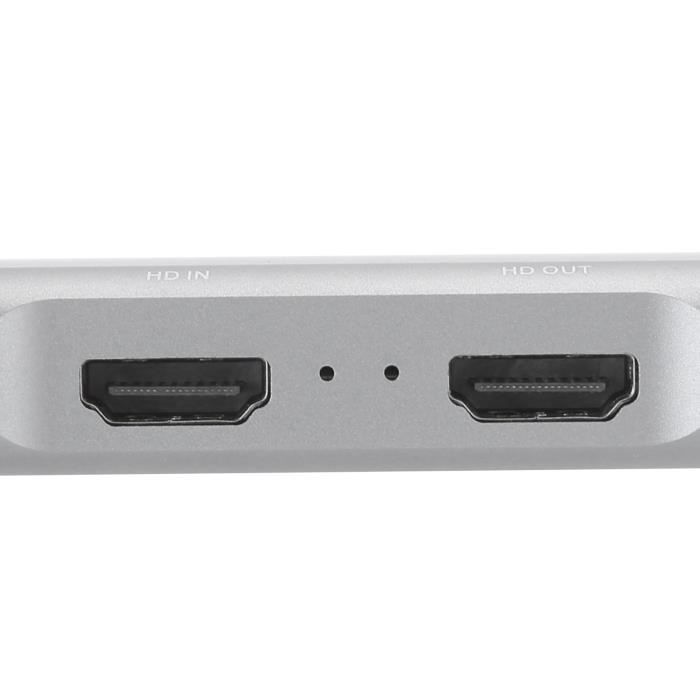 Boîtier d'acquisition Carte De Capture De Jeu HDMI 4K Pour PS4 Switch  Caméra Enregistrement Noir - Cdiscount Informatique