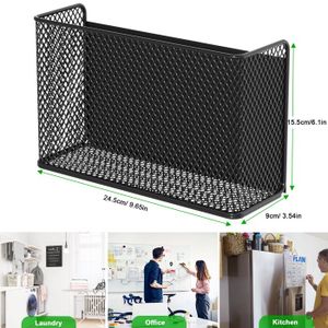 5 Noir-Cadre Photo Magnétique pour Réfrigérateur, Aimants pour Mini