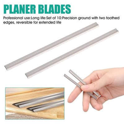 10 Pièces Fer De Rabot 82mm HSS Lames De Raboteuse Fers Reversibles Carbure Ensemble De Rabot Electrique Lame 82x55x12mm Pour Rabots Makita Black Decker Bosch Dewalt Et Elu 90626982