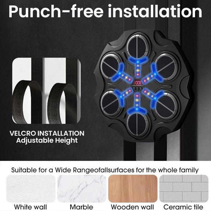 Jeux De Boxe Mural Adulte Machine De Boxe Musicale Pour Enfants Et