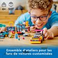 LEGO® City 60389 Le Garage de Customisation, Jouet de Voitures, Atelier et Minifigurines-5