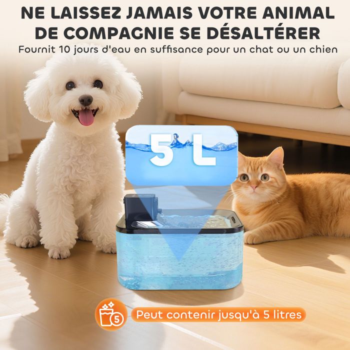 U1742]Fontaine À Eau Pour Chat, Distributeur D'Eau À Boire Automatique