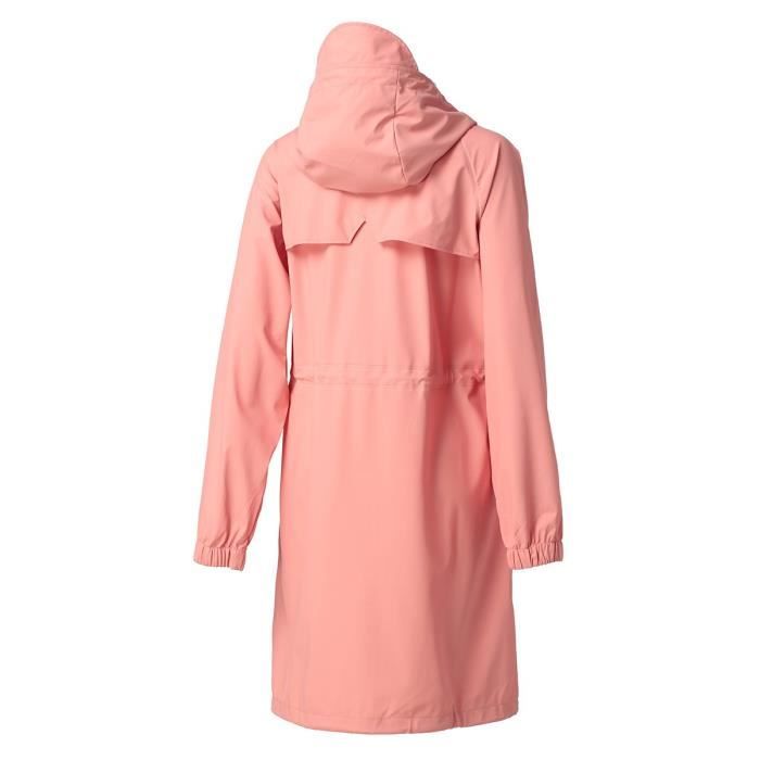 RAINS Imperm able Long Rose Femme Rose Cdiscount Pr t Porter