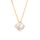 Pendentif zirconium or jaune