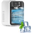 Climatiseur portable 4-en-1 500ml 2 vitesses 2 modes brume tactile pour bureau. Meoiruery