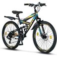 Vélo tout terrain - Licorne Bike - Strong - 26 pouces - Schwarz/Blau/Lime-0