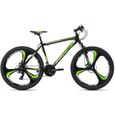 VTT semi-rigide - KS Cycling - Sharp noir-vert - TC 46 cm - Freins à disque - Homme-0