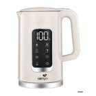 SENYA Bouilloire électrique programmable double paroi crème avec 5 menus automatiques SYBF-K043C