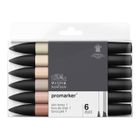 Feutres à alcool - Winsor & Newton - Promarker - Tons de peau - 6 pcs - Double pointe