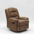 LE ROI DU RELAX Fauteuil à bascule inclinable avec repose-pieds en tissu relax Sofia, Couleur: Marron