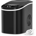 RELAX4LIFE Machine à Glaçons Compact 12KG/24H |Réservoir d'Eau 2,2L |Machine à Glace 120W |Production 9 Glaçons en 6 à 13 Min |Noir