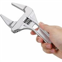 Clé à molette, clé à molette 6-68MM clé ouverte clé en aluminium clé de salle de bain barre outils à main de plombier