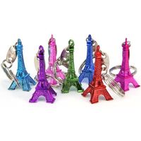 100 Porte clés Tour Eiffel 6 couleurs mélangées