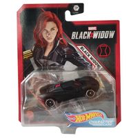 Voiture de course à collectionner Hot Wheels Character Cars Black Widow de MATTEL