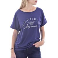 Tee Shirt Loose à Logo Argent  -  Emporio Armani