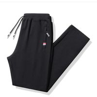 Pantalons de survêtement grande taille pour hommes - Tenue de sport élastique - Noir