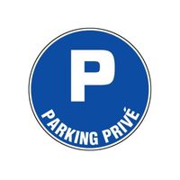 Panneau PVC rigide Parking privé 450mm