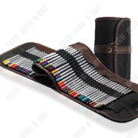 TD® 72 crayons de couleur gras pour débutants ensemble de sacs en toile enroulables peints à la main crayons de couleur rideau de