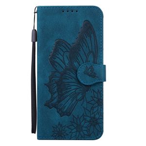 HOUSSE - ÉTUI Housse pour Xiaomi Redmi Note 13 Pro, Etui en Cuir Pochette  PU Etui à Rabat Magnétique Flip,Carte Slot,Papillon bleu DHR7