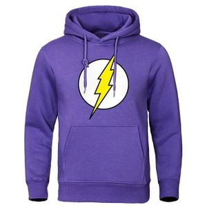 SWEATSHIRT The Big Bang Theory-Sweat à capuche surdimensionné pour homme,sweat-shirt imprimé pluie,vêtements décontractés- purple[B828]