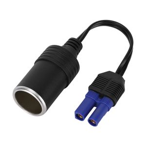 Adaptateur EC5 Femelle Vers Allume-cigare Voiture - Câble 100% Cuivre, étanche IP66 - Pour Batterie De Démarrage & Accessoires 12V (0,3m)
