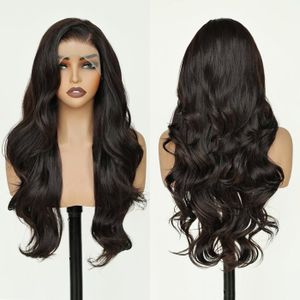 Perruque Cheveux Humains Noir Dentelle Frontale 13x4 - 6 Pouces, Naturelle Et Résistante à La Chaleur