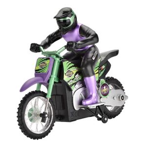 JOUET violet-Moto électrique télécommandée sans fil pour