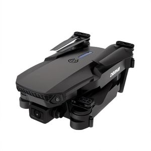 DRONE Noir 2 Piles-Drone E88 Pro RC avec caméra 720P pou