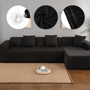 Juste de pouf élastique anti-poussière, housse de canapé d'angle, housse de coussin  inclinable, fourrure moelleuse, 90x180cm, chambre à coucher - AliExpress