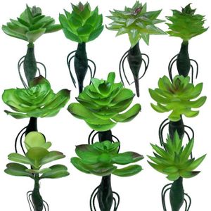 FLEUR ARTIFICIELLE Plantes Succulentes Artificielles - Style C - Décoration Intérieure et Extérieure - Lot de 10