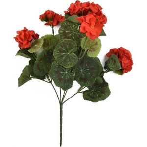 FLEUR ARTIFICIELLE Géranium Artificiel Rouge - 1 Bouquet - Plante Art