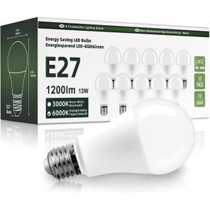 AMPOULE - LED Ampoule LED A60, 13W Équivalent 100W, 1200LM, Blan