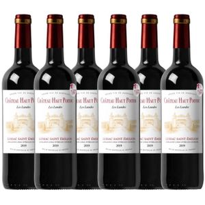 Château Haut Bertinerie Grand Vin Rouge 2018 - Lot de 6x75cl - Vin Rouge de  Bordeaux - Appellation AOC Côtes de Bordeaux Blaye - La cave Cdiscount