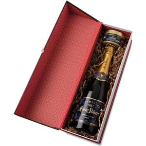COFFRET CADEAU EPICERIE - BOISSON ALCOOLISEE Brantome - Foie Gras de Canard du Périgord 120g et Champagne 75 cl