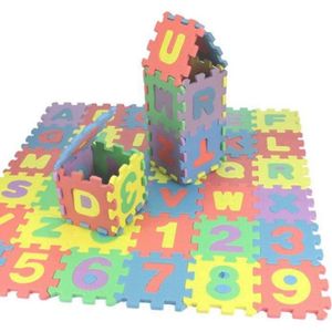 TAPIS PUZZLE Puzzle tapis mousse bébé, alphabet et chiffres, 36
